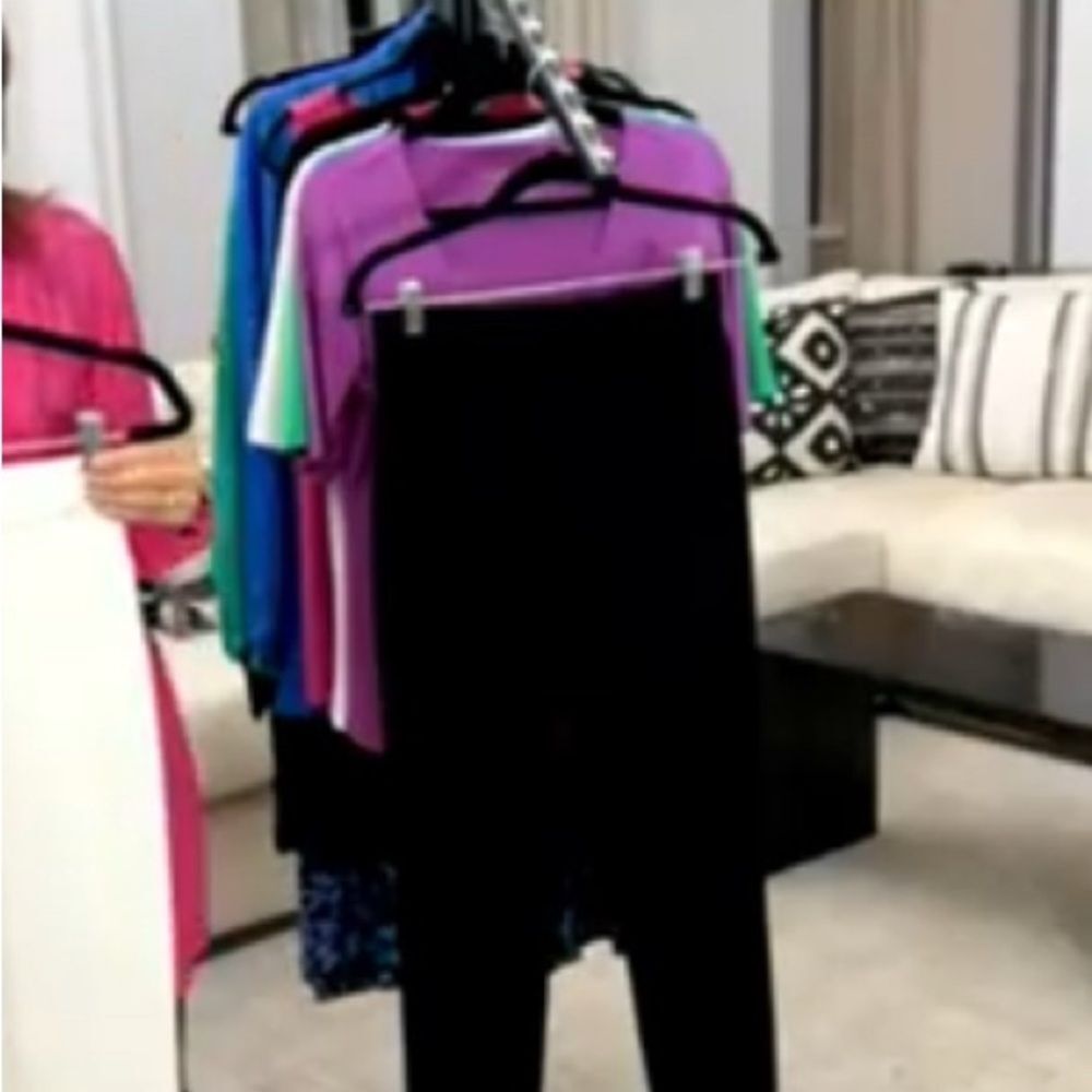 Susan Graver Petite Status Stretch Stretch Slim Leg Ankle Pants Black Petite 1X